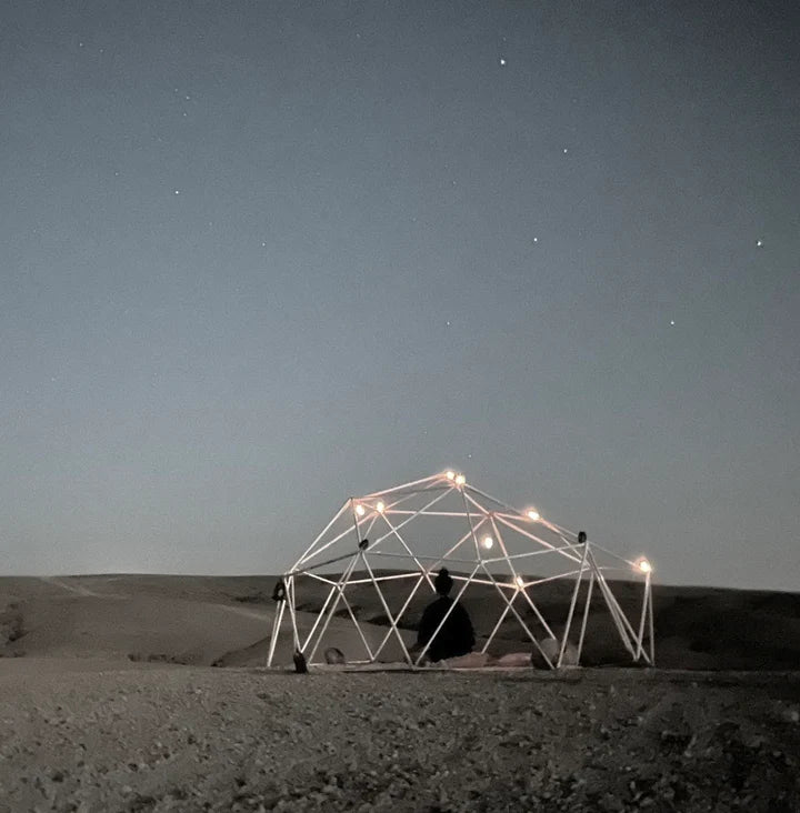 Meditating Under the Full Moon in a Geodesic Dome: An Otherworldly Desert Experience