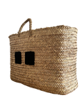 Load image into Gallery viewer, Handwoven Moroccan Straw Basket - EXCLUSIVITY
